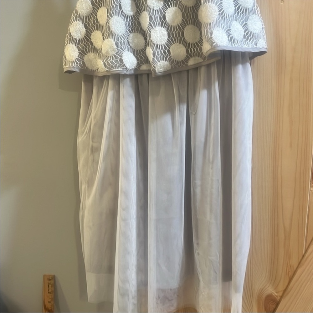 Areve Adorable grey layered mini dress NWT - Picture 3 of 8